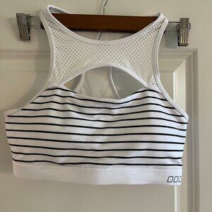 Lorna Jane - Striped Mesh Racerback Sports Bra - S